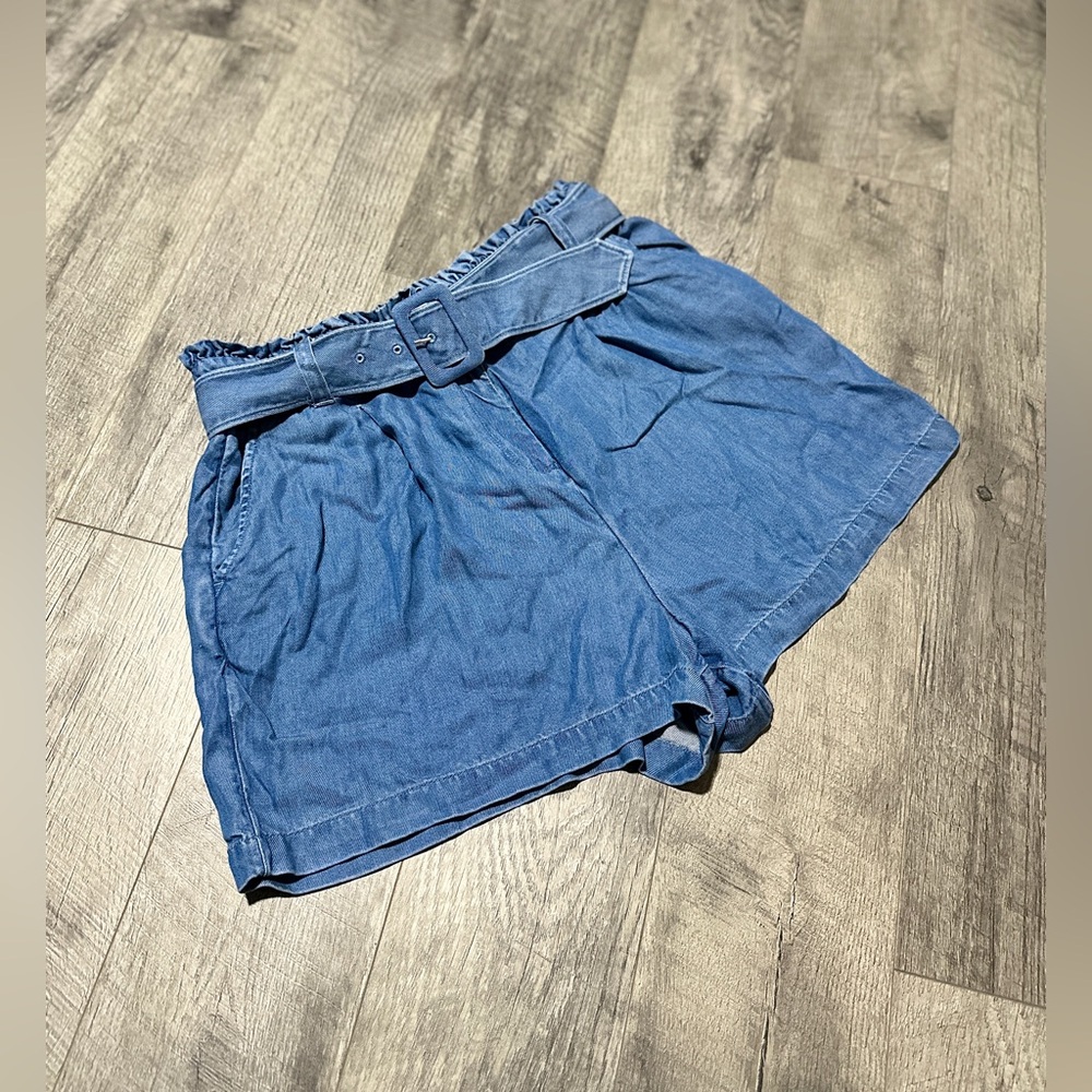 Vineyard Vines Chambray Belted Shorts - OCEAN BREEZE, SZ 14 💙 BRAND NEW